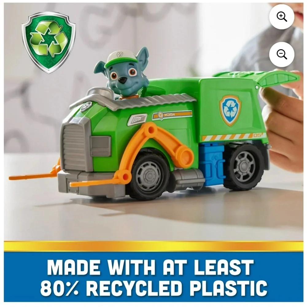 NEW PAW Patrol, Rocky’s Recycle Truck with Figure